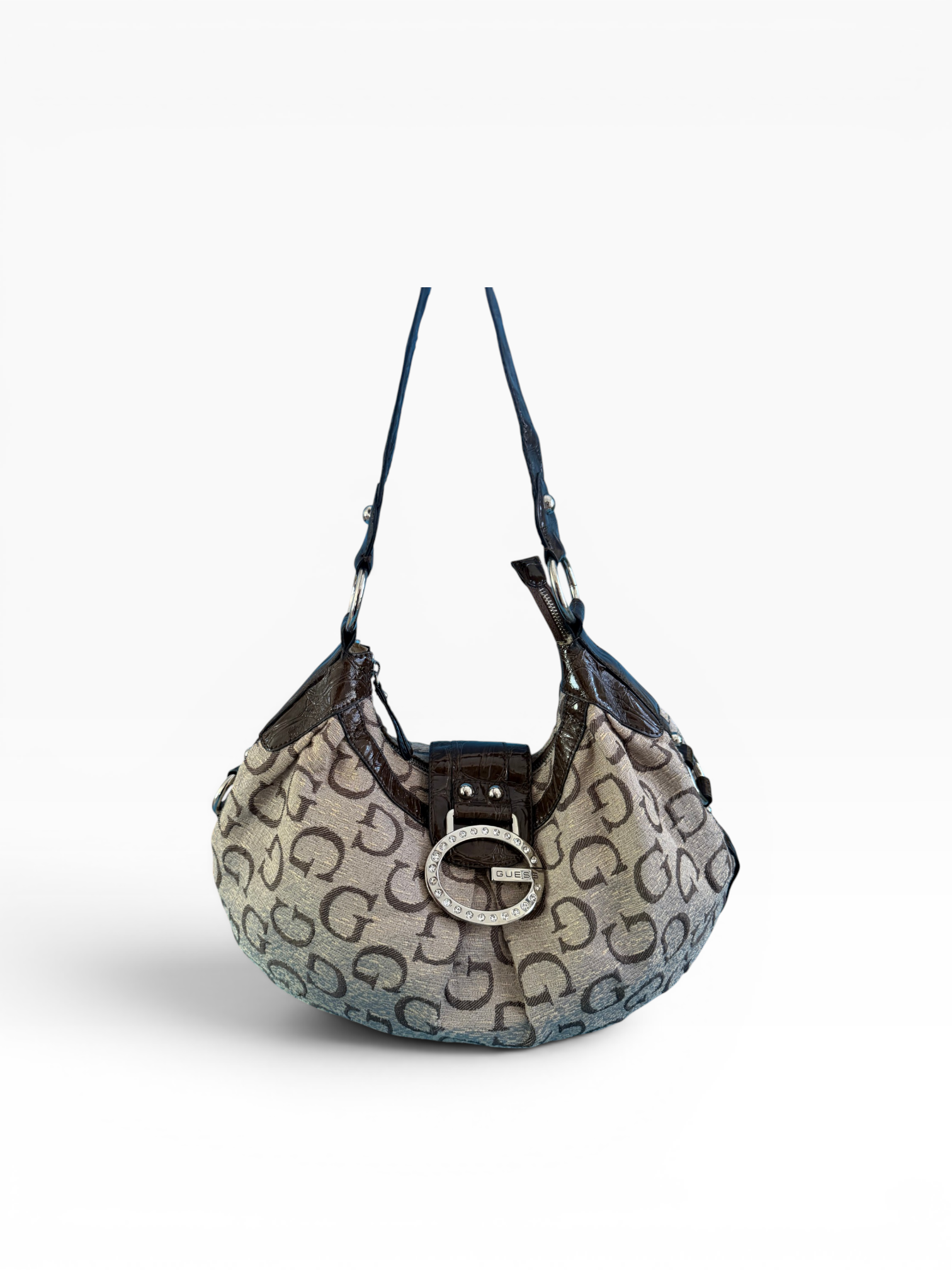 Guess Y2K Monogram Hobo Bag