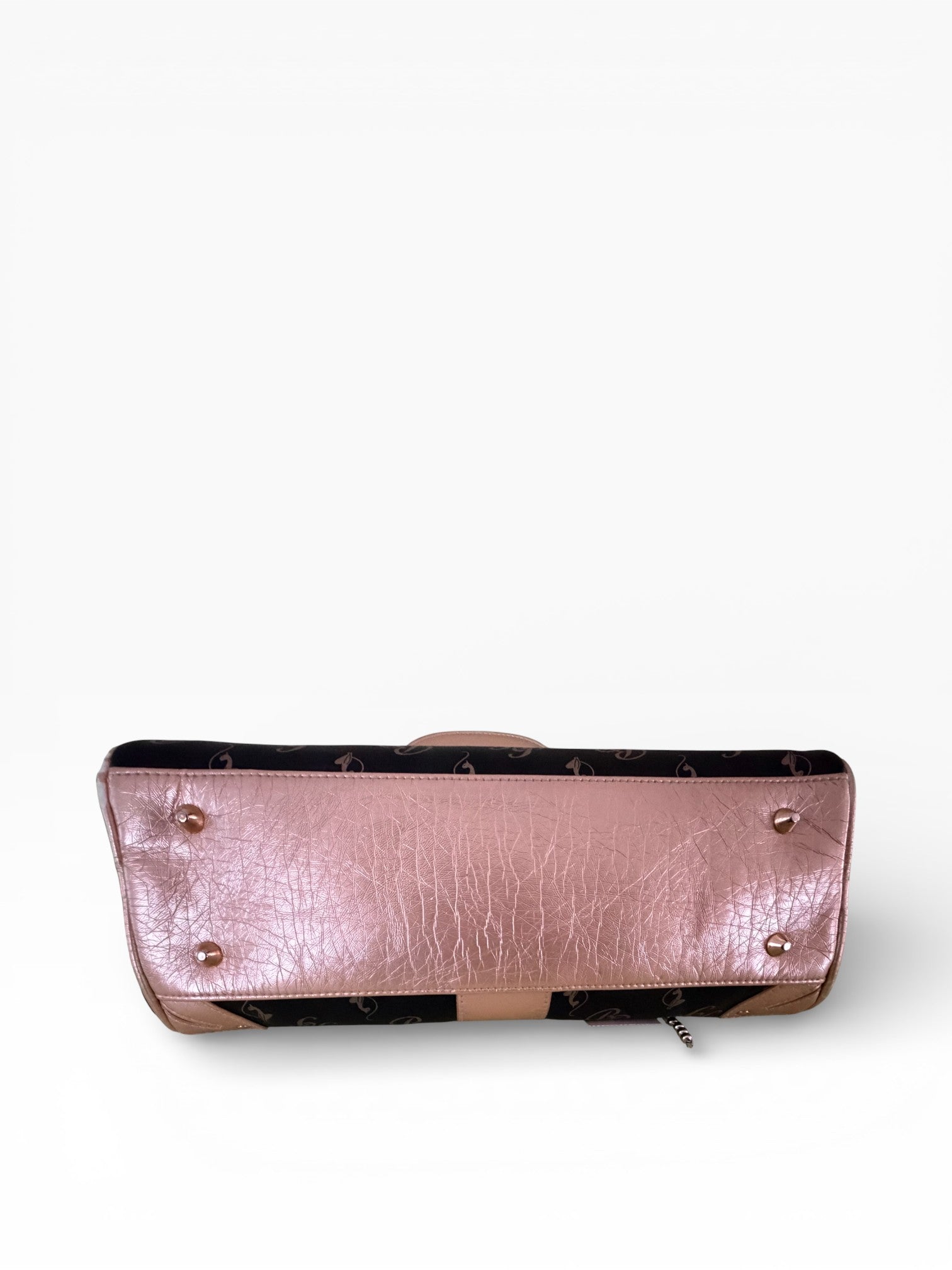 Baby Phat by Kimora Lee Simmons Rose Gold Logo Barrel Bag