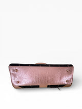 Baby Phat by Kimora Lee Simmons Rose Gold Logo Barrel Bag