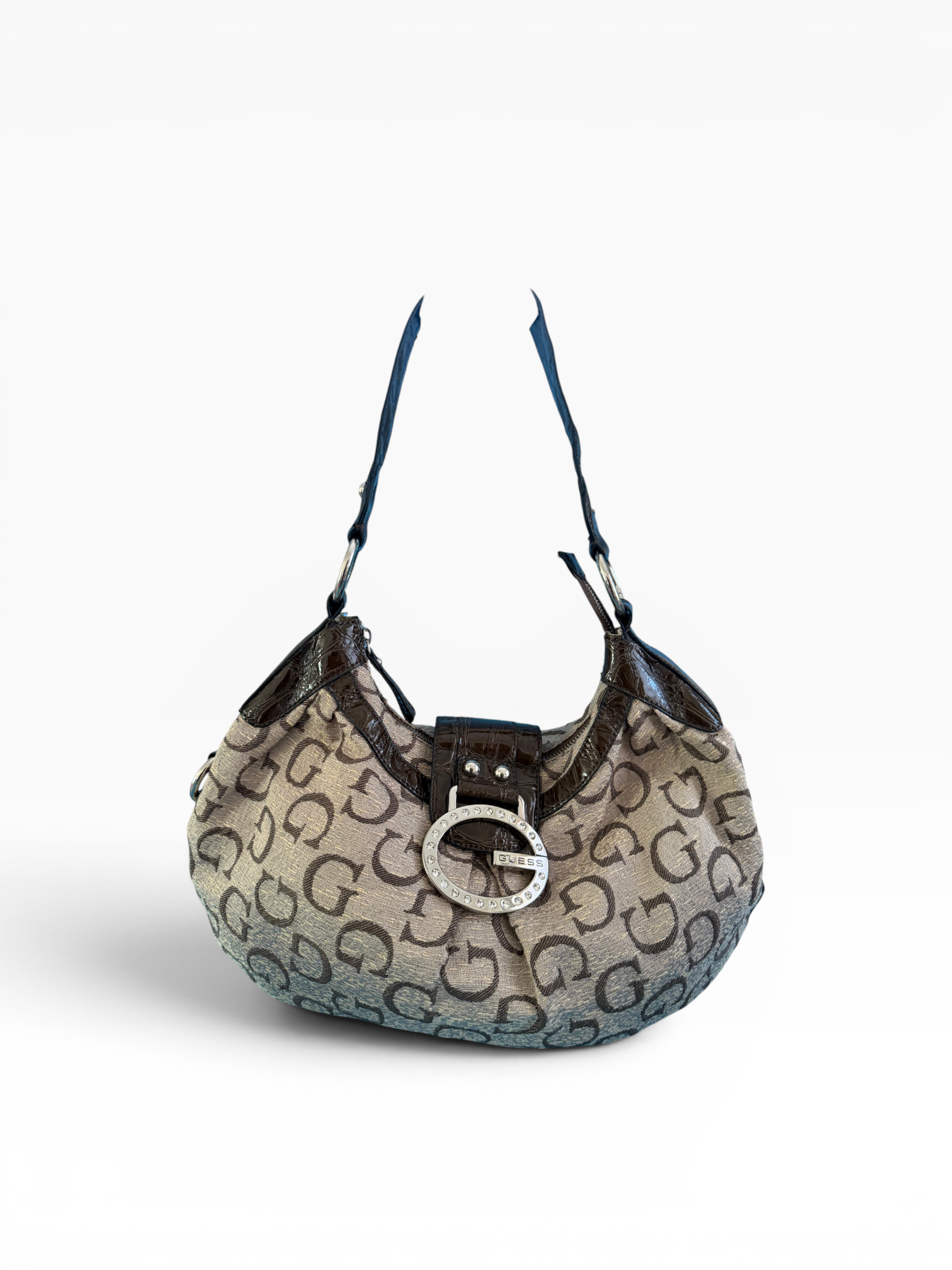 Guess Y2K Monogram Hobo Bag