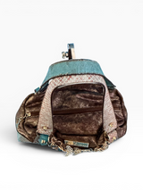 Baby Phat Y2K Metallic Bronze Charm Satchel
