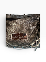 Baby Phat Y2K Gunmetal Silver Charm Satchel