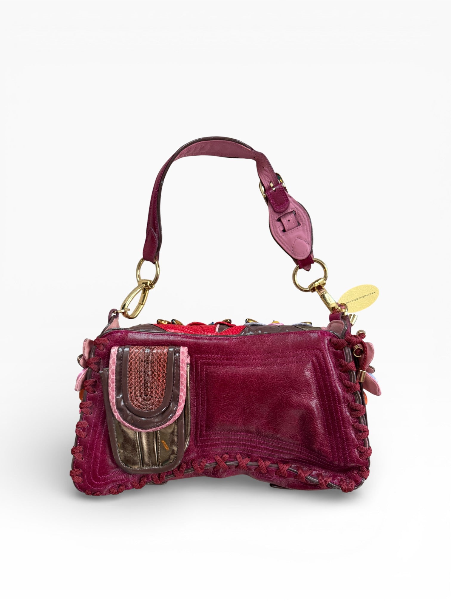 Bracher Emden Jeweled Patchwork Shoulder Bag