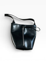 KARA New York Black Zip Bucket Bag