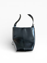 KARA New York Black Zip Bucket Bag