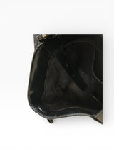 KARA New York Black Zip Bucket Bag