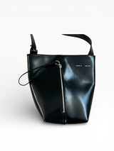 KARA New York Black Zip Bucket Bag