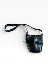 KARA New York Black Zip Bucket Bag