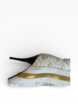 House of Deréon White & Gold Logo Boots
