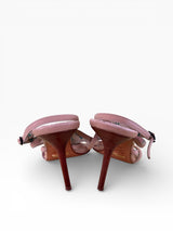 Le Silla Crystal Medallion Strappy Heels