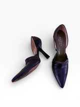 Gucci Python Strap D'Orsay Pointed Toe Pumps