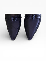 Gucci Python Strap D'Orsay Pointed Toe Pumps