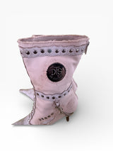 El Dantes Studded Chain Harness Stiletto Boots