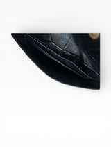 STAUD Croc-Embossed Leather Envelope Crossbody