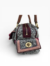 Coach Soho Tweed Satchel with Swarovski Crystal Bow