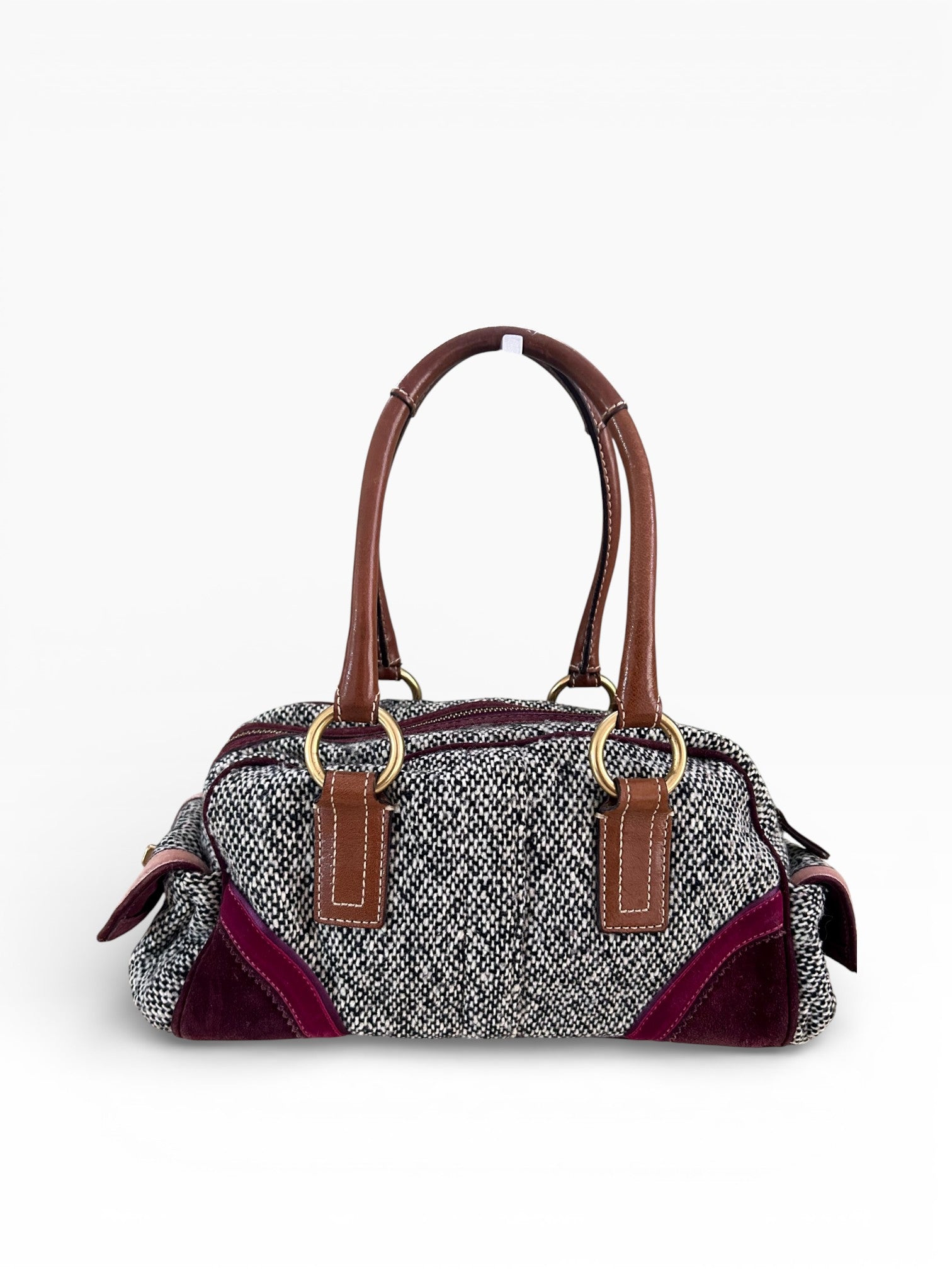 Coach Soho Tweed Satchel with Swarovski Crystal Bow