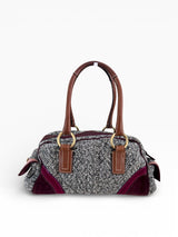 Coach Soho Tweed Satchel with Swarovski Crystal Bow