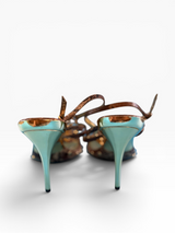 Baby Phat Python T-Strap Stiletto Sandals