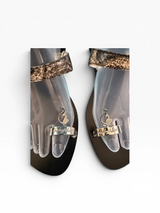 Baby Phat Snake Print Toe-Ring Sandals