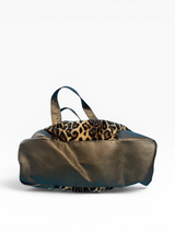 Deréon Leopard Faux Fur Satchel