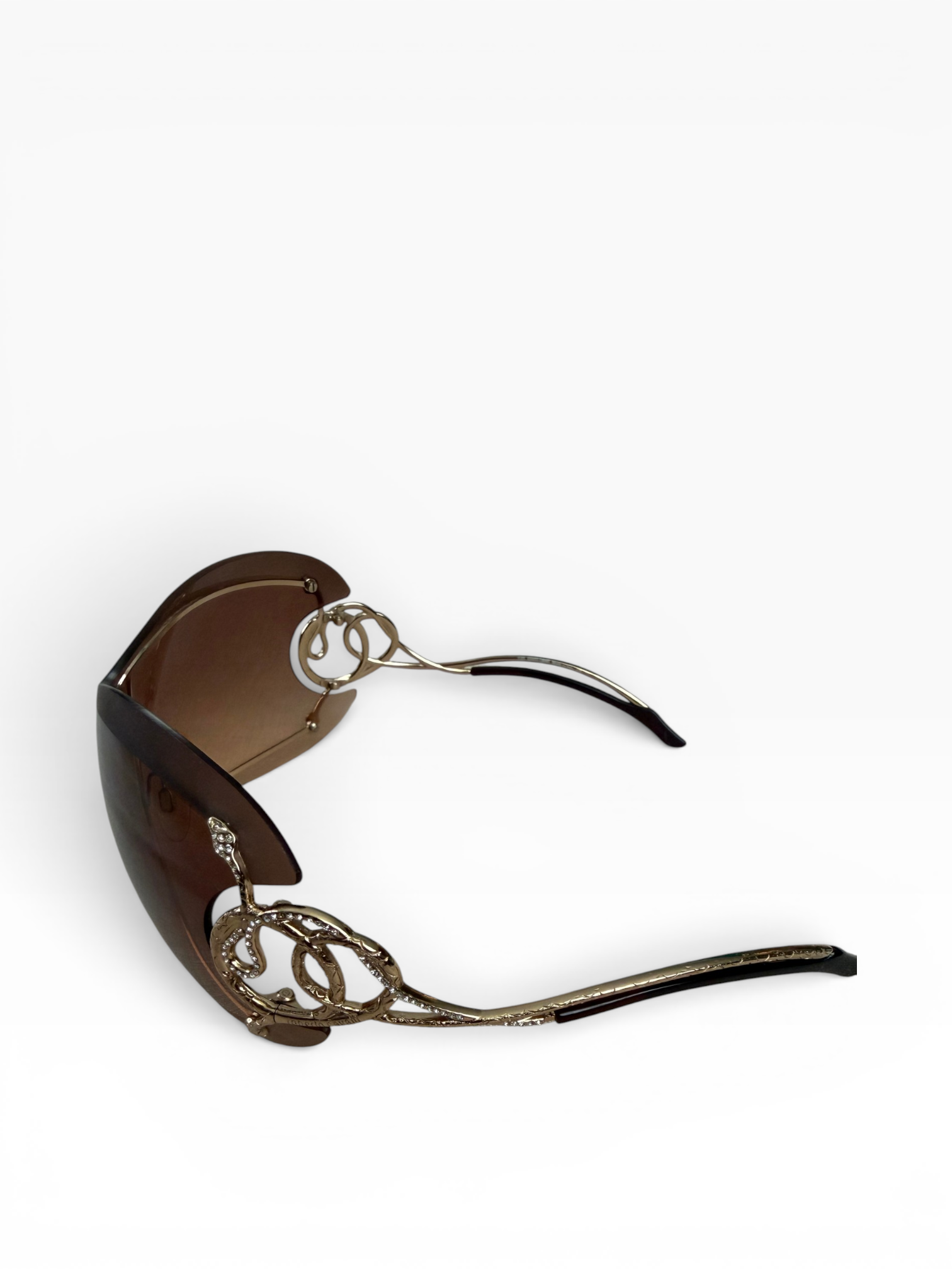 Roberto Cavalli Serpentine Shield Sunglasses