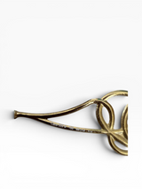 Roberto Cavalli Y2K Gold Serpent Sunglasses with Pearl Tips