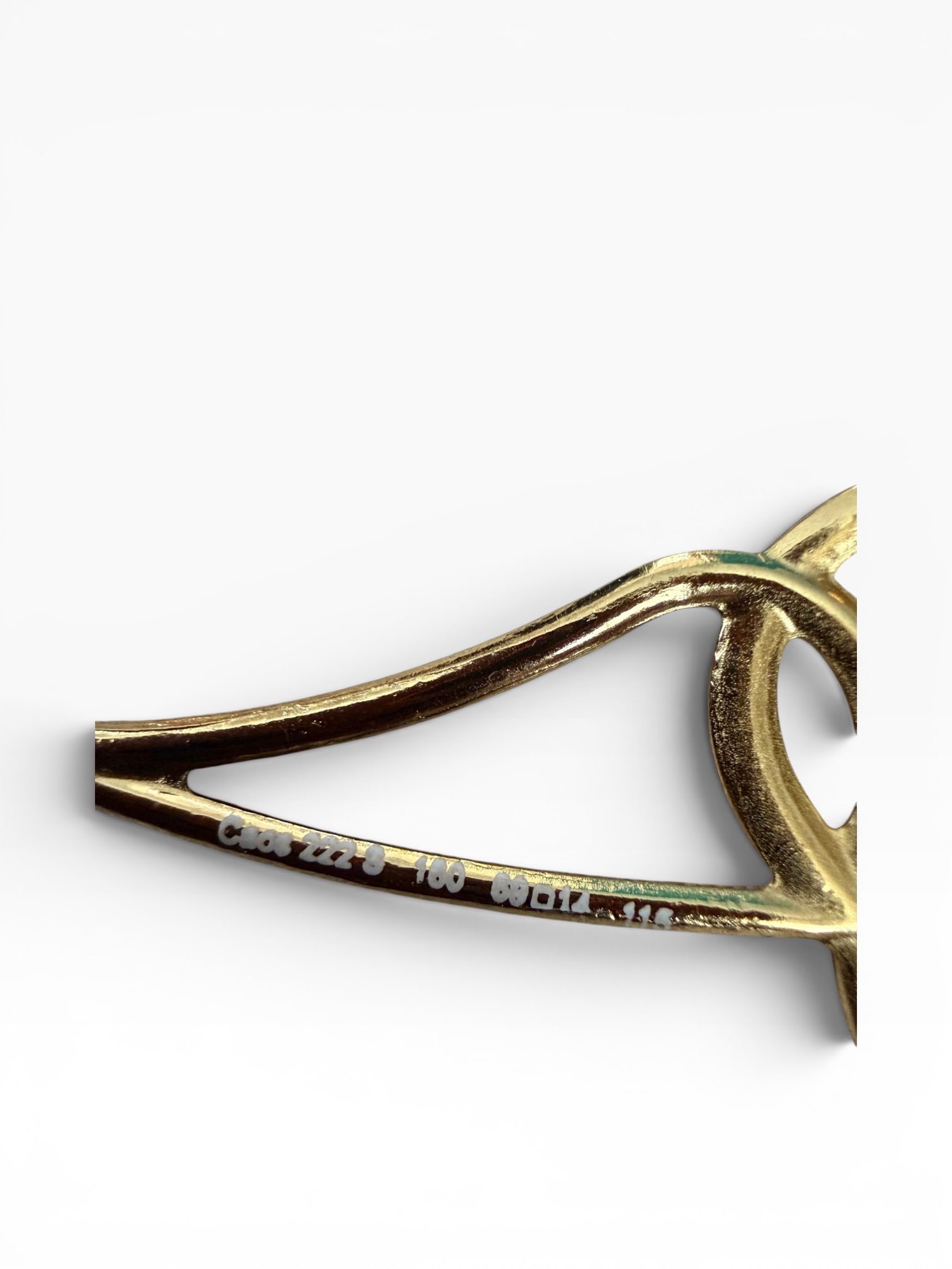Roberto Cavalli Y2K Gold Serpent Sunglasses with Pearl Tips