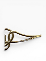 Roberto Cavalli Y2K Gold Serpent Sunglasses with Pearl Tips