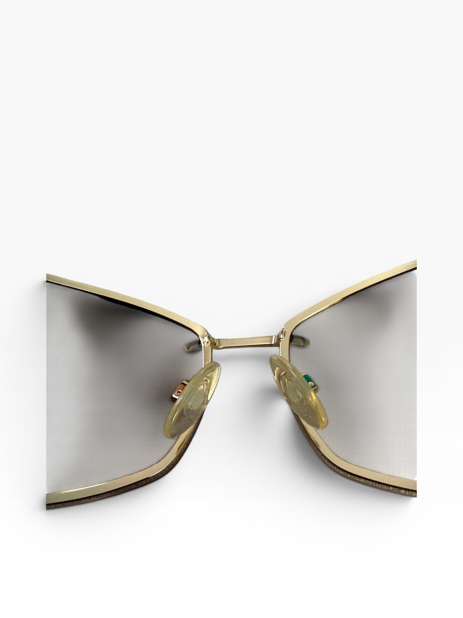 Roberto Cavalli Y2K Gold Serpent Sunglasses with Pearl Tips