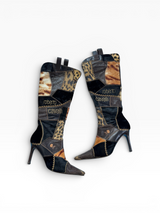 Roberto Cavalli Patchwork Boots