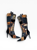 Roberto Cavalli Patchwork Boots