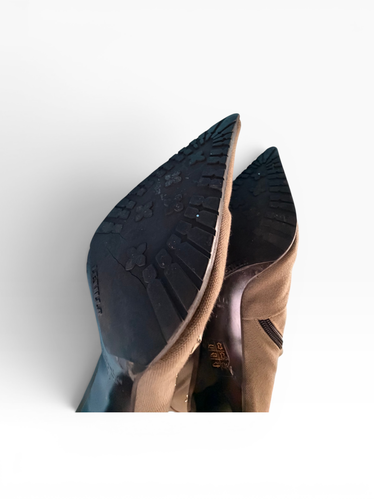 Le Silla Military Canvas Studded Lace-Up Boots