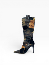 Roberto Cavalli Patchwork Boots