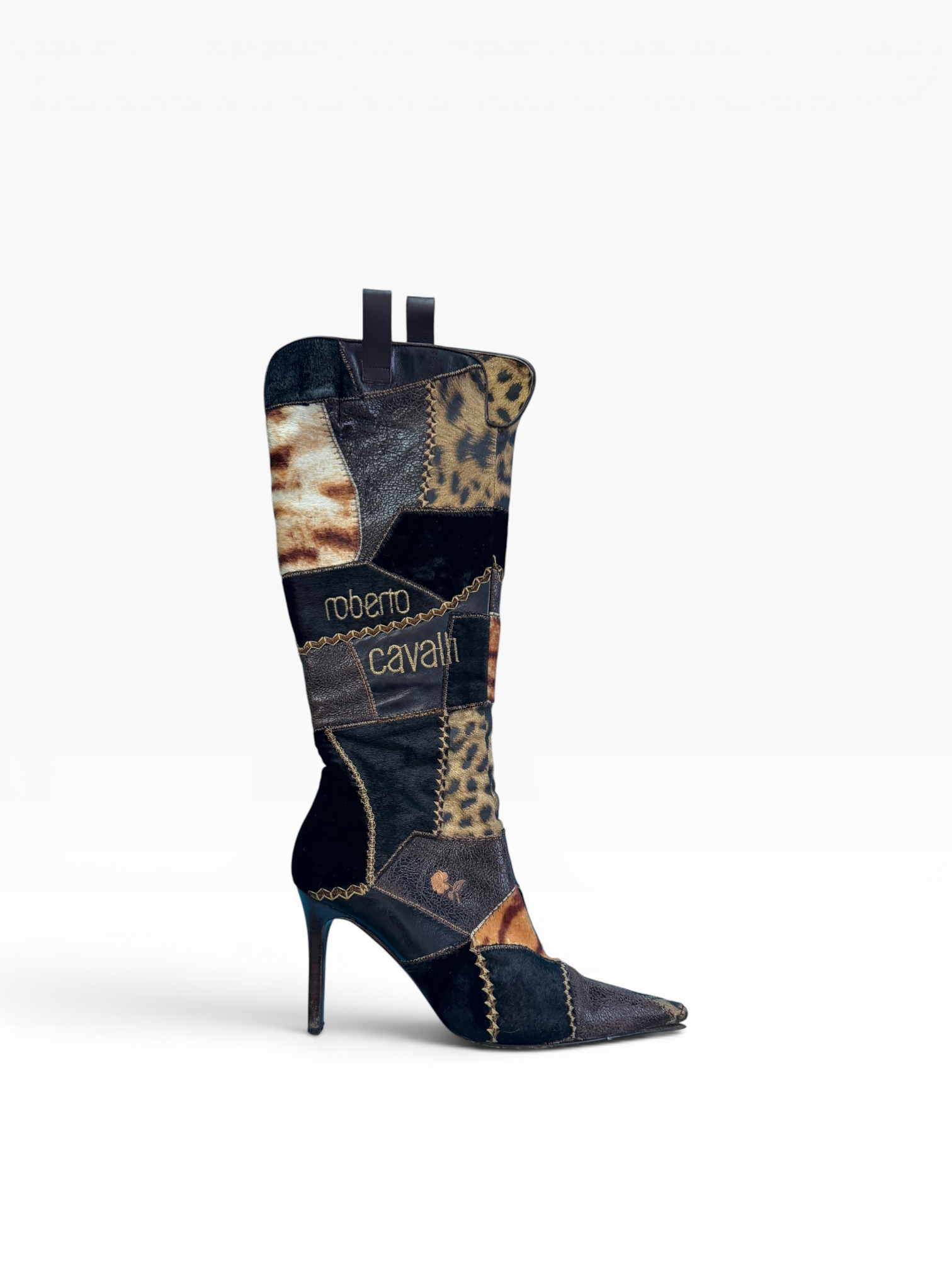 Roberto Cavalli Patchwork Boots