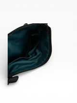 Coach Black Leather Crossbody Bag with Turnlock Pocket