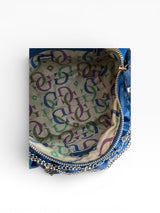 Guess Blue Embossed G Logo Shoulder Bag