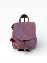 Coach Elle Leather Backpack in Lilac Plum