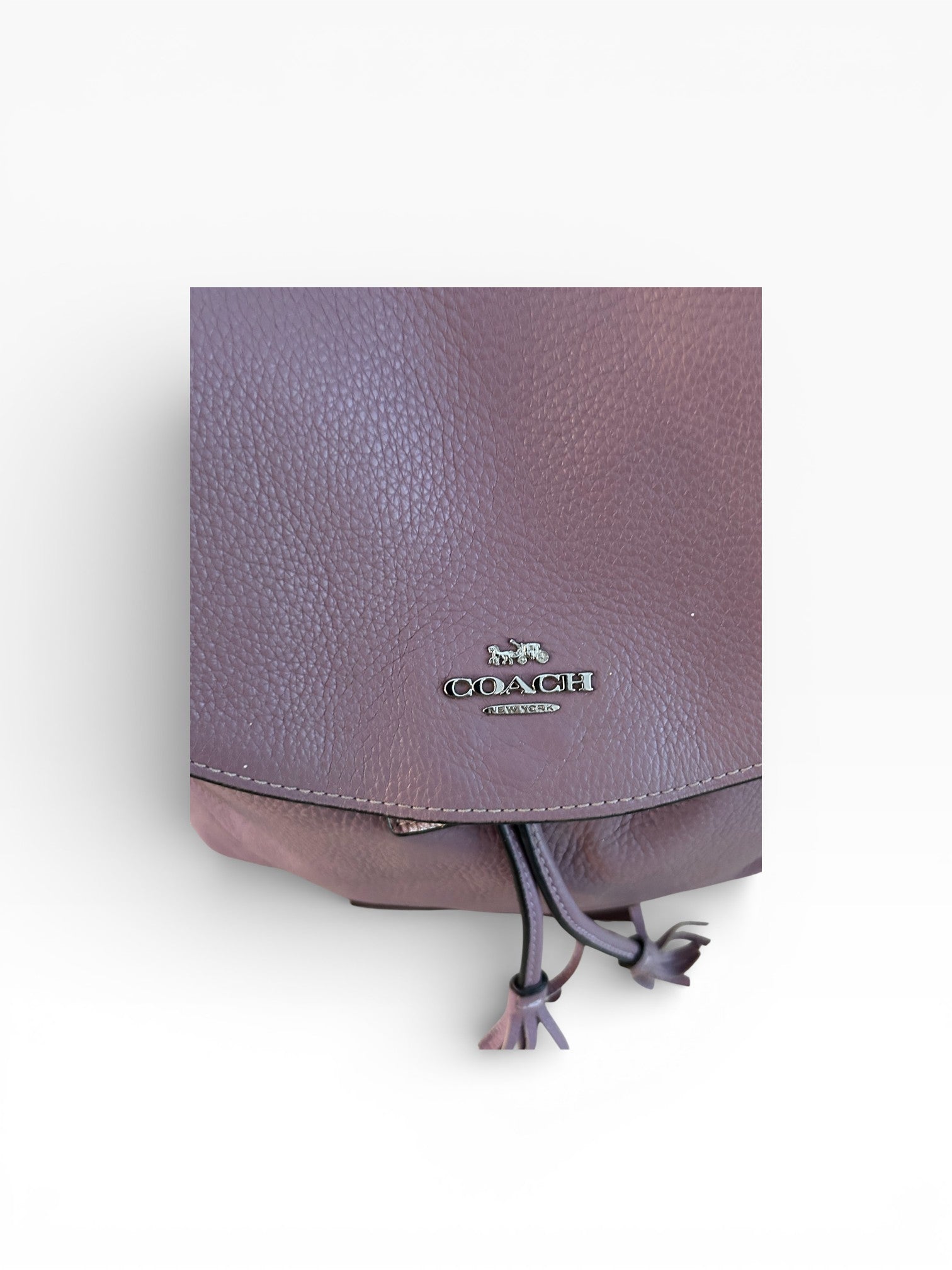 Coach Elle Leather Backpack in Lilac Plum