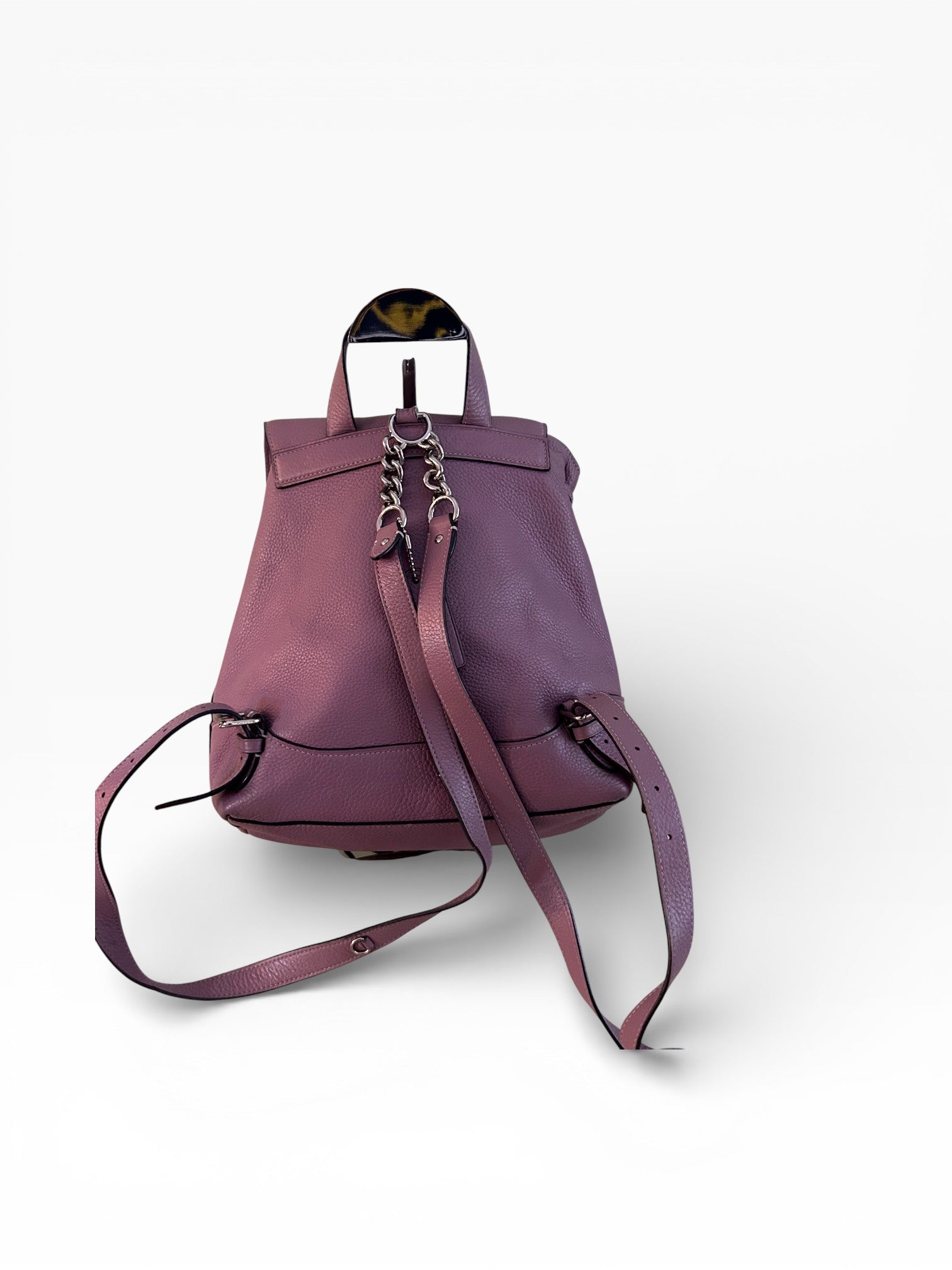 Coach Elle Leather Backpack in Lilac Plum