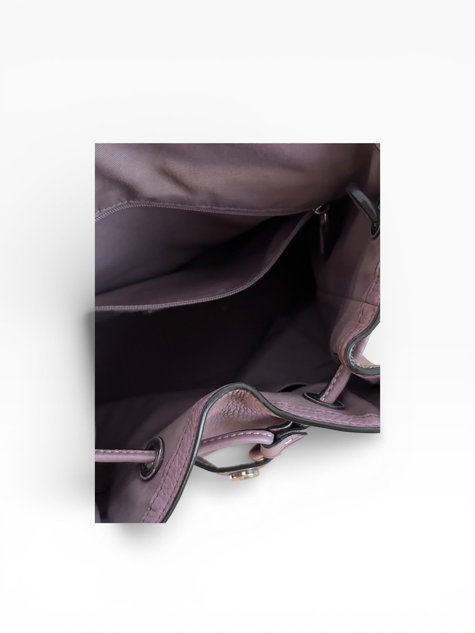 Coach Elle Leather Backpack in Lilac Plum