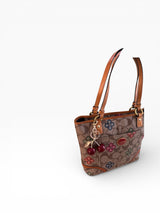 Coach Peyton Signature Multicolor Floral Tote