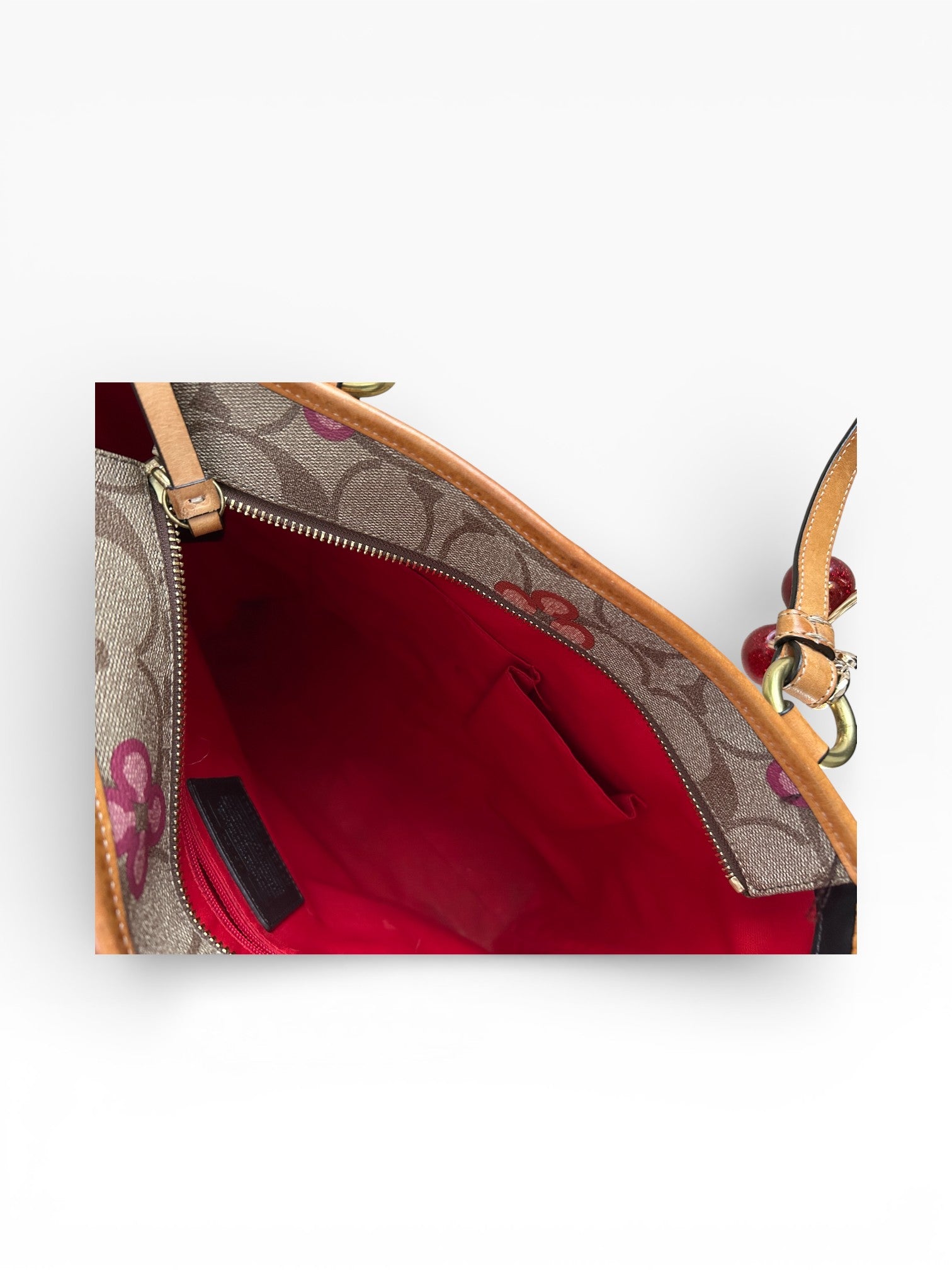 Coach Peyton Signature Multicolor Floral Tote