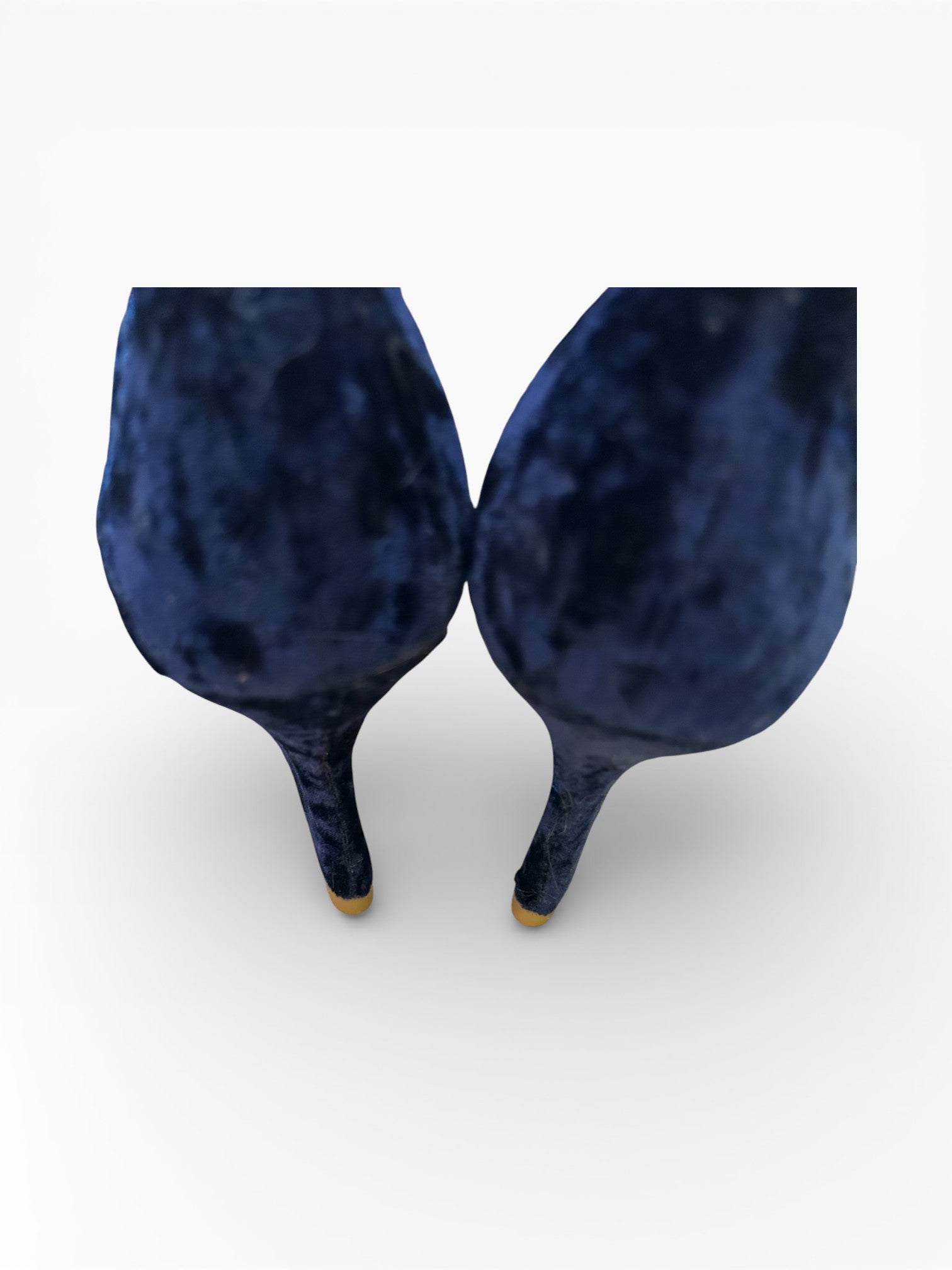 House of Deréon Navy Velvet Heels