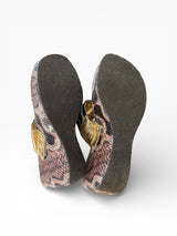 Baby Phat Snakeskin Wedges