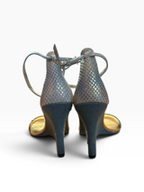 Baby Phat Nail Head Denim Wedge Sandals