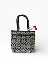 Coach Signature Canvas Tote Bag with Cherry Charm