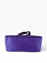 Baby Phat Purple Ostrich Python Studded Satchel NWT