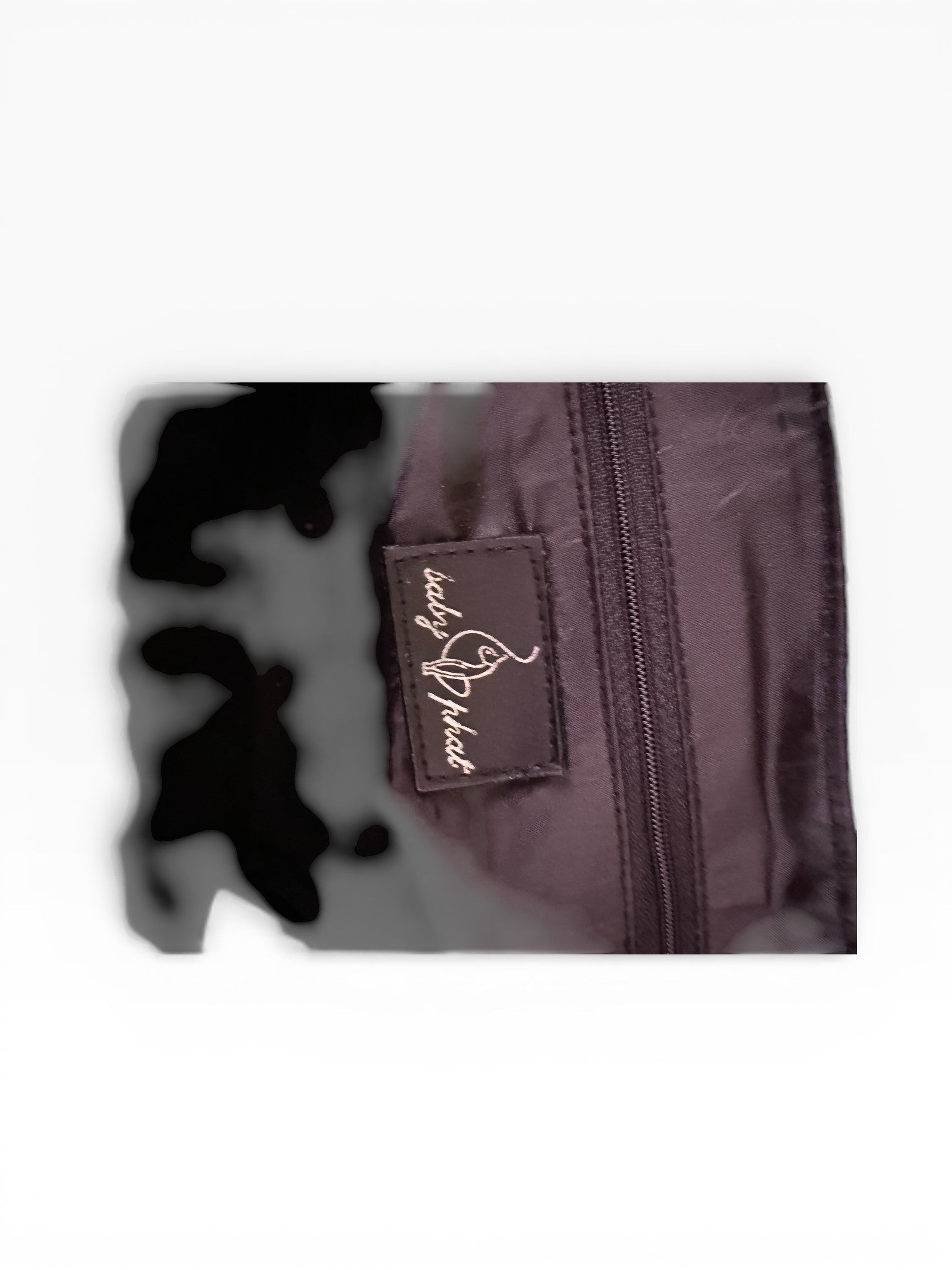 Baby Phat Purple Ostrich Python Studded Satchel NWT