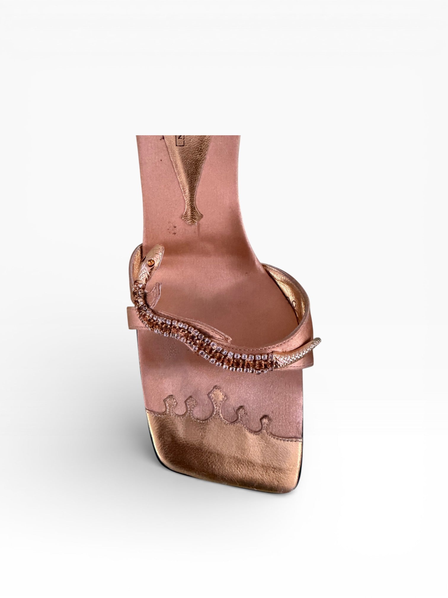 Giuseppe Zanotti Crystal Snake Mules