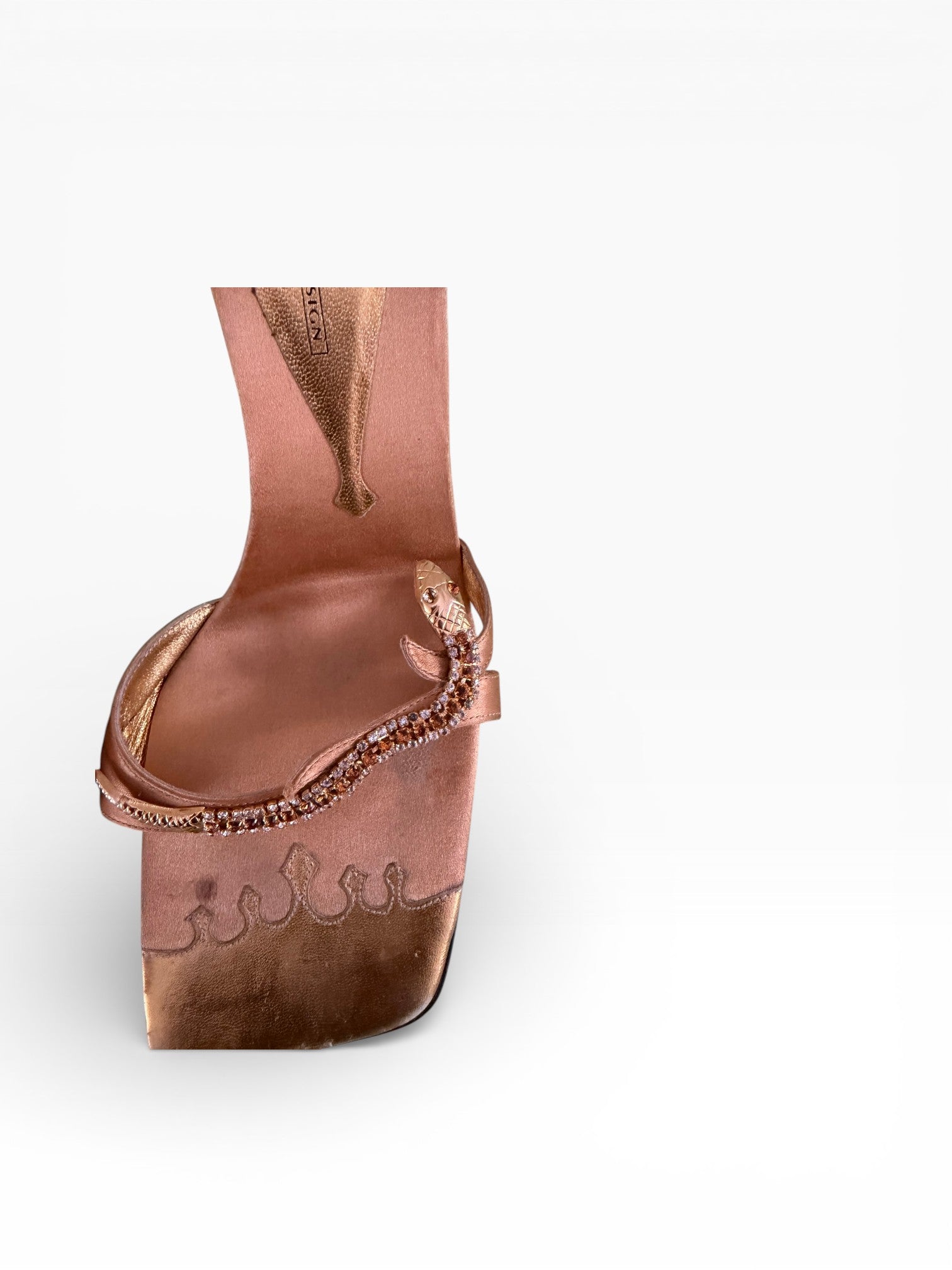Giuseppe Zanotti Crystal Snake Mules